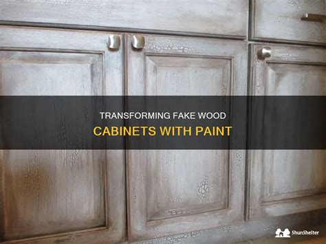 what are fake wood cabinets called